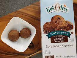 Gluten free can be delicious too! Aldi Live G Free Double Chocolate Brownie Soft Baked Cookies Review Soft Baked Cookies Soft Bakes No Bake Cookies
