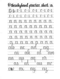 These modern calligraphy practice sheets are designed to be completed with any brush pen or even crayola markers. Full Lowercase Alphabet Brush Lettering Practice Sheets Brush Lettering Practice Lettering Practice Hand Lettering Worksheet