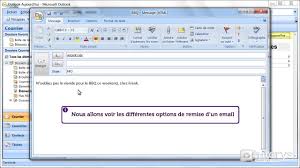 Comment Ajouter Un Accuse De Reception Sur L Envoi D Un Email Avec Outlook 2007 Youtube