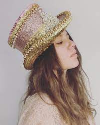 Luxury Rose Gold Sequin Top Hat Fancy Dress Top Hat Sequin Top Hat Pearl Top Hat Fancy Top Hat Embellished Top Hat Christmas Party Hat Rose Gold Sequin Top Gold Sequin