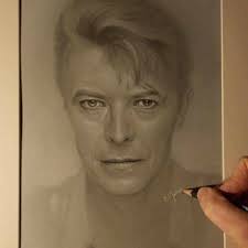 Bowie, Fluffed -original Drawing