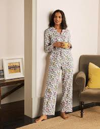 Janie Pyjama Bottoms Ivory Beautiful Garden Boden Uk