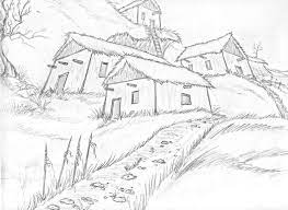  Easy Drawings To Draw Village Apk Downloader Easy Drawings Pencil Drawings Drawings