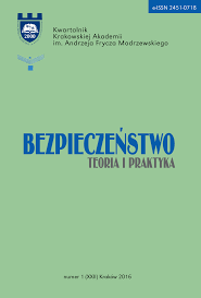 Bezpieczenstwo. Teoria i Praktyka 2016 nr 1