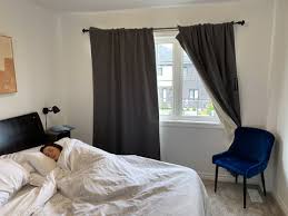 Bengta Blackout Curtain, 1 Length, Blue, 210X250 Cm (83X98