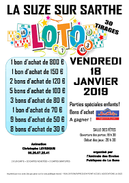 Maybe you would like to learn more about one of these? Affiche Loto Ecole La Suze 18 01 2019 La Suze Sur Sarthe