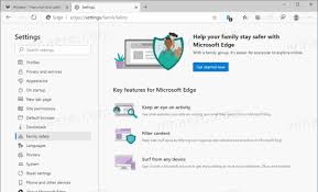 Microsoft Edge Now Includes A Link To Family Safety In Settings