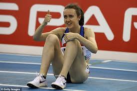 Konstanze klosterhalfen of germany collects her medal after winning in the womens 1 mile. Laura Muir To Stick With Controversial Nike Running Spikes In Glasgow Daily Mail Online