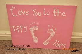 Love You To The Tippy Toes A Valentine S Craft To Do With Kids Housewife Eclectic Valentine Crafts Diy Party Printables Crafts