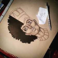 Nefertiti Black African Queen Tattoo 