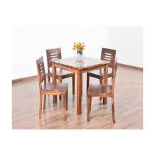 Trekanten glass top teak dining table. Karent Medium Back 4 Seater Teak Dining Table Set Size Dimension 1x4 Feet Rs 16999 Set Id 22943285773