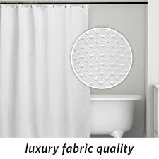 Our incredible bath towels are crafted for lasting softness and absorbency. Microdry Deluxe Textured Fabric Shower Curtain Superior Fabric Quality Luxury Bathroom Walmart Com Walmart Com