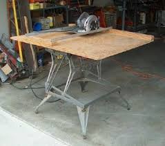 Support Bench Tools On A Workmate Woodworking Diy Table Saw Table Saw