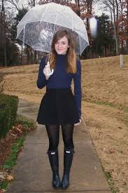 Outfits With Bunter Boots 20 Ways To Wear Hunter Boots Rainboots Outfit Rainy Day Fashion Fashion Outfits