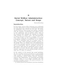 Pdf 6 Social Welfare Administration Concept Nature And Scope Alvin Jose Academia Edu