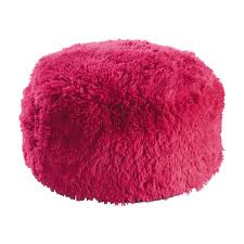 Faux Fur Pouffe In Pink D 60cm Maisons Du Monde Pouf Enfant Pouf Rose Maison Du Monde