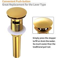 Fits many traditional mount disposal brands including insinkerator¨,kenmore¨, emerson¨, evergrind¨, kitchenaid¨ & whirlpool¨. Angle Simple Brass Pop Up Drain Stopper With Overflow Bathroom Sink Drain Stopper Lavatory Drain Assembly Vanity Vessel Sink Drain Gold Kitchen Bath Fixtures Tools Home Improvement Emosens Fr