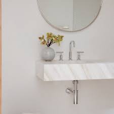Floating concrete bathroom sink, $2,370, houzz.com 27 Unique Bathroom Sink Ideas