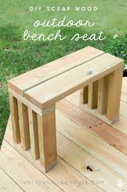 Remember that you're doing a modified box joint, so you'll have one long piece of wood, then one short piece, then long, then short, and so on. Scrap Wood Outdoor Bench Seat Diy Garden Bench Plans Ugly Duckling House