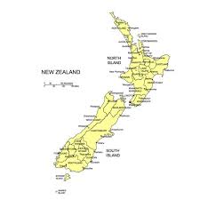 Download and print the new zealand touring map to see information on each of the regions in new zealand and 16 themed highways. New Zealand Map For Powerpoint Administrative Districts Capitals Clip Art Maps