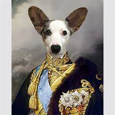 It was also the holidays when i ordered and as promised it delivered before christmas. Custom Renaissance Pet Portrait Royal Dog Portrait As A King From Photo