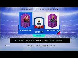 Firenze 26 marzoore qualification to champions league group stage. Fifa19 Sbc Leagues Serie A Tim Completed Youtube