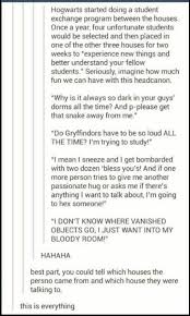 Yesssss Hufflepuff To Slitherin Raven Claw To Griffendor Slitherin To Hufflepuff And Harry Potter Universal Harry Potter Obsession Harry Potter Funny