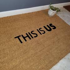 To help ease their stress and congratulate them on their new home, it's an incredibly nice gesture to give friends, family members, or neighbors a housewarming gift. This Is Us Doormat Welcome Mat Door Mats Custom Doormat Family Gift Housewarming Gift Fun Gift Ideas Gifts For Friends Doormat
