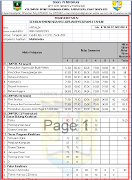 Halaman 1 panduan registrasi 1. Format Transkrip Nilai Smk Jawabanku Id