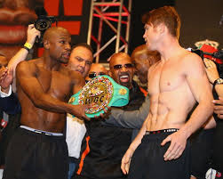 Floyd mayweather vs logan paul, ¡bienvenidas y bienvenidos al minuto a minuto de marca claro! Boxeo El Pesaje De Canelo Vs Mayweather Melisa Chavarria