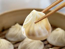 The contents of the dumpling were shrimp and pork. Din Tai Fung Restaurant Best Food I Ve Ever Eaten Little Soup Dumplings Xiao Long Bao Dipped In Black Vinegar Wi Food Food Network Recipes Taiwanese Food