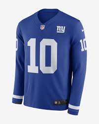 Nfl New York Giants Jersey Eli Manning Mens Long Sleeve