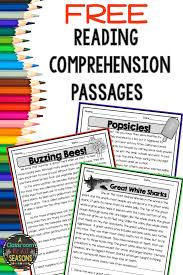 Free Reading Comprehension Passages With Questions Classroom Freebies Reading Comprehension Passages Free Reading Comprehension Worksheets Reading Comprehension Worksheets