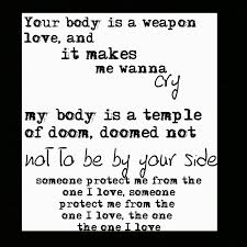Turn Around Look At What You See Stranger Things Lyrics Your Body Is A Weapon By The Wombats Cool Lyrics Lyrics To Live By Music Lyrics