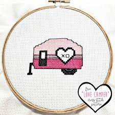 5 out of 5 stars. Free Cross Stitch Pattern Love Camper