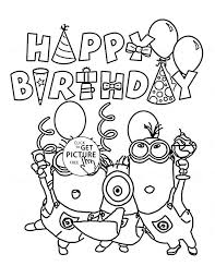 27 Great Image Of Minion Printable Coloring Pages Entitlementtrap Com Happy Birthday Printable Happy Birthday Coloring Pages Birthday Coloring Pages