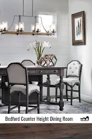 Bedford 5 Pc Counter Height Island Dining Room Set Embodies European And Gustavian Inspired Elegance In An Anvil Blac Rowe Furniture Furniture Dining Room Set