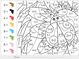 Paint Color By Numbers Addition And Subtraction Worksheet For Vector Id651456864 10 Addition And Subtraction Worksheets Math Coloring Math Coloring Worksheets