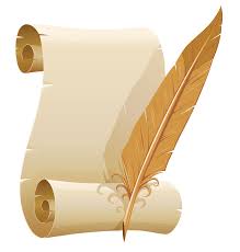 Scrolled Paper And Quill Pen Png Clipart Image Gallery Yopriceville High Quality Images And Transparent Png Free Clipart Clip Art Borders Paper Clip Art