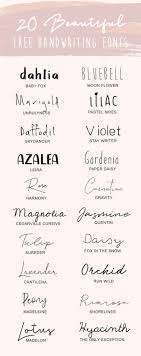 Browse by alphabetical listing, by style, by author or by popularity. 20 Favorite Free Handwriting Fonts Free Handwritten Fonts Free Fonts Handwriting Tattoo Fonts Cursive