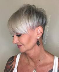 It's neat but just a little messy, which makes this haircut versatile. Undercut Hairstyle Gray Hair Nice
