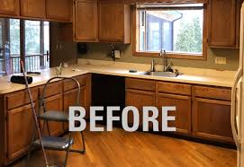 kitchen remodel with cherry wood