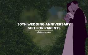 We've got plenty more 30th wedding anniversary ideas inspired by the milestone's modern material: 11 Best 30th Wedding Anniversary Gift For Parents What To Get My