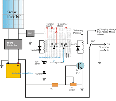 In order to understand the above diagram better, let's rip the voltage sense wire of the mc 614 regulator needs to see battery voltage directly. 2 Easy Automatic Inverter Mains Ac Changeover Circuits Homemade Circuit Projects