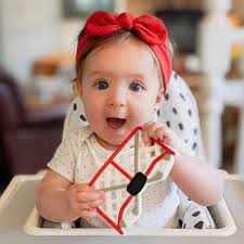 HOCKEY NET Silicone Teether With Red, White, Grey, Black for Pacifier Clip,  Chew Toy for Baby, Baby Sports, Hockey Baby Shower Gift Ideas