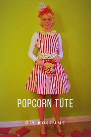 Unbeauftragte Werbung Diy Popcorn Tute Kostum Popcorn Kostum Selber Machen Kostumvorschlage Diy Popcorn