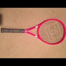 The racket comes strung with the trademark chanel logo of the interlocking cc at the center of its. Chanel Other Pink Chanel Tennis Racket Poshmark