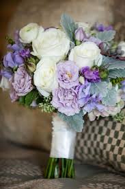 Pink peony & rose bouquet. Purple Lavender And White Bridal Bouquet