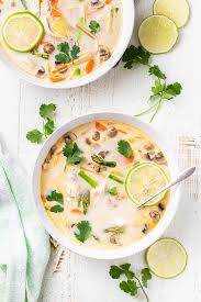 Boil 4 cups of water in a large pot over medium high heat. Tom Kha Gai Recipe Sunkissed Kitchen