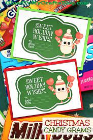 Printable candy gram poster for teacher. Printable Christmas Candy Grams Sweet Holiday Wishes